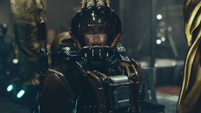 A mercenary in Starfield.