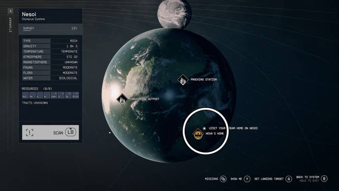 starfield nesoi map dream home location is circled