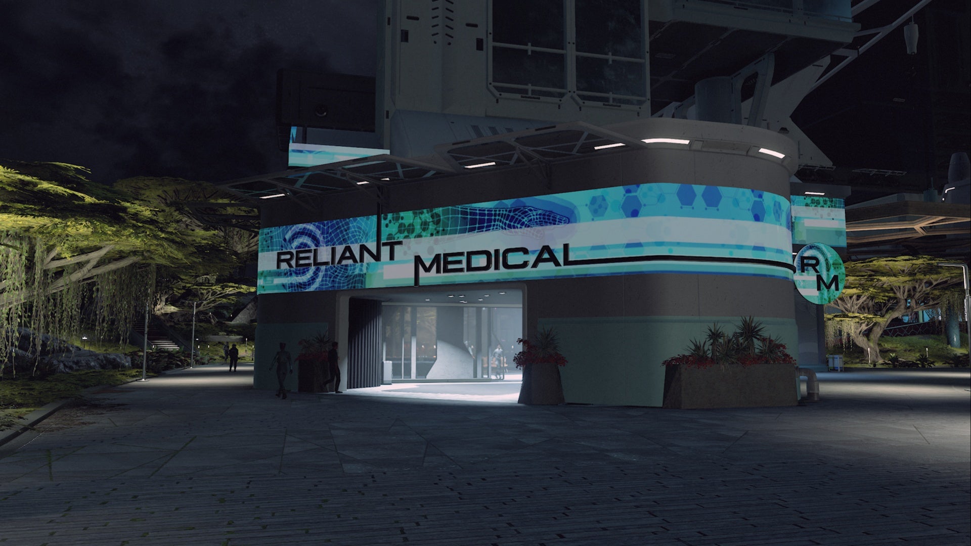 starfield new atlantis reliant medical building exterior