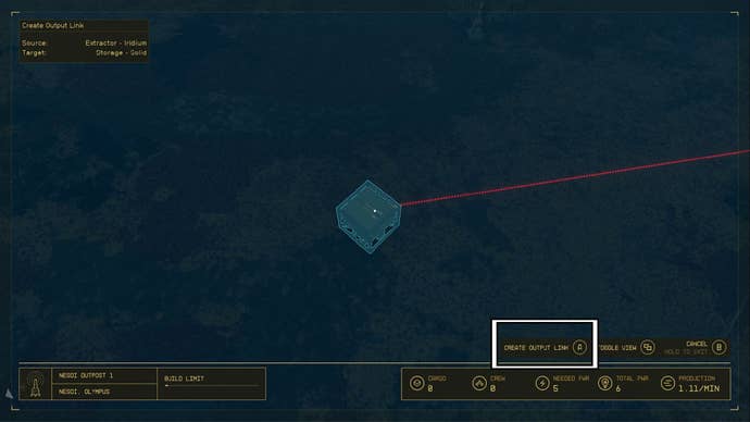 starfield outpost builder create output link confirmation control