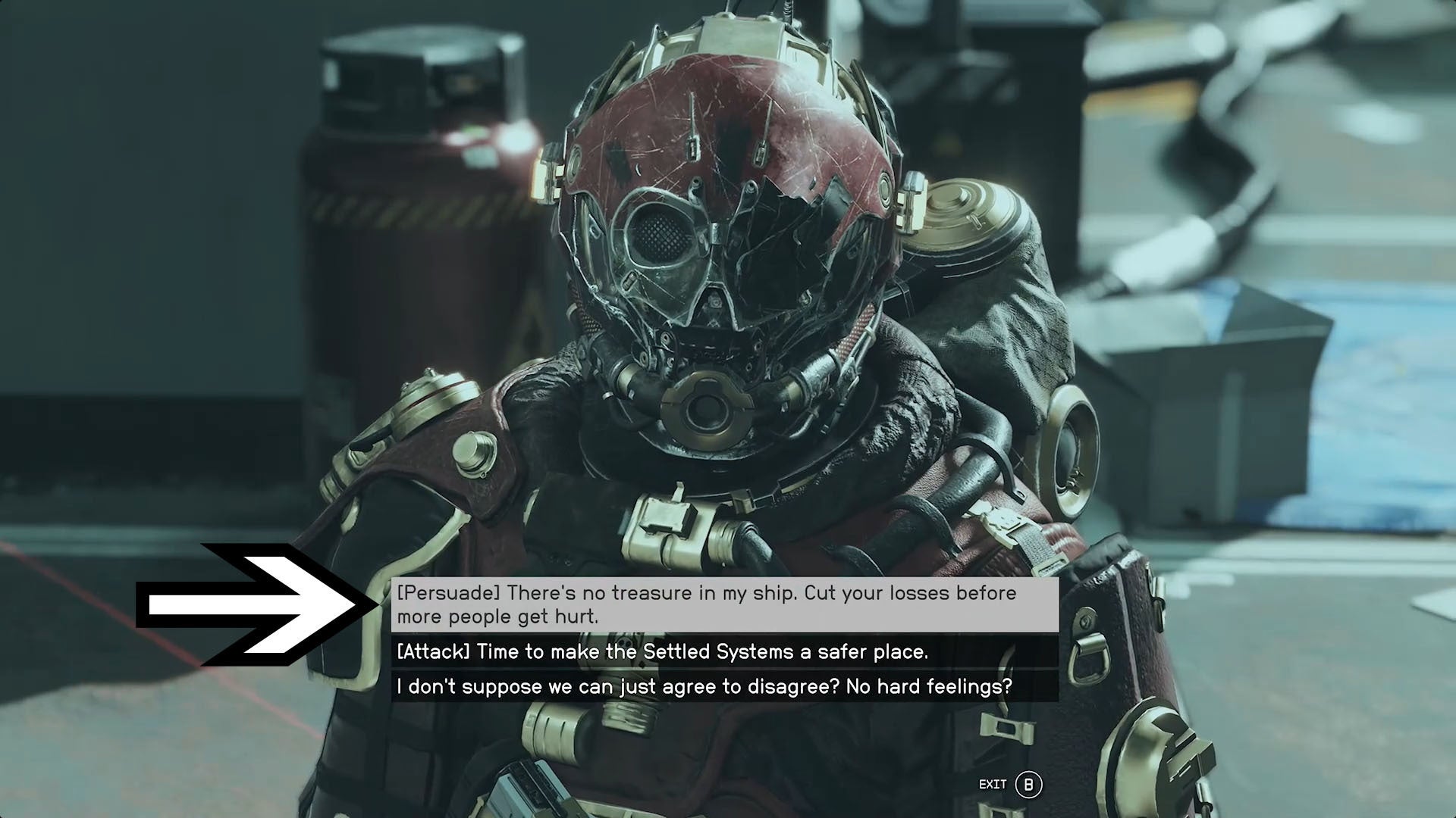 starfield persuade option in conversation