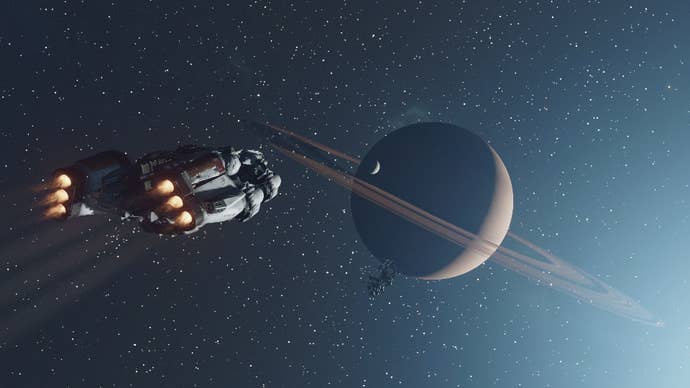 Approaching the Gas Giant Deepala in Starfield