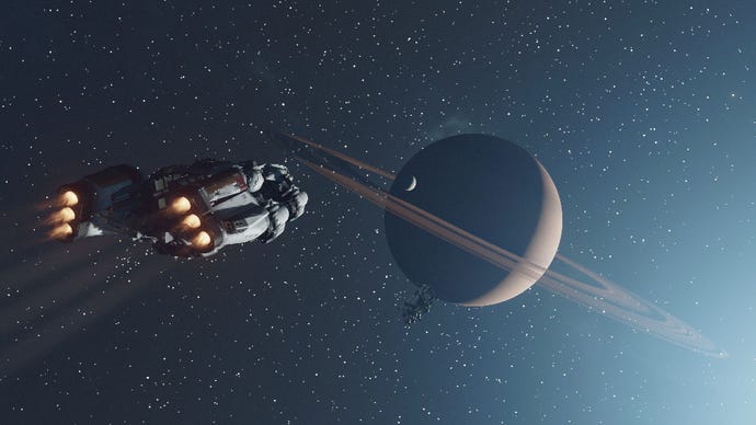 Approaching the Gas Giant Deepala in Starfield