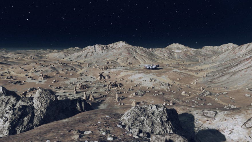 The barren planet Magreth in Starfield