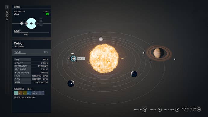 starfield polvo location on star map of valo system