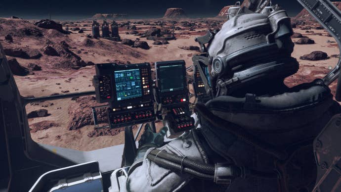 Sitting in your cockpit in Starfield