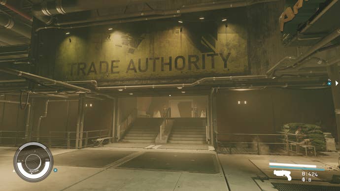 The Trade Authority branch in The Well in Starfield