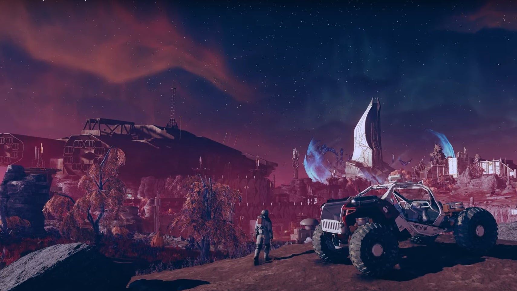 The player exploring the planet Va'ruun'kai in Starfield. - 1