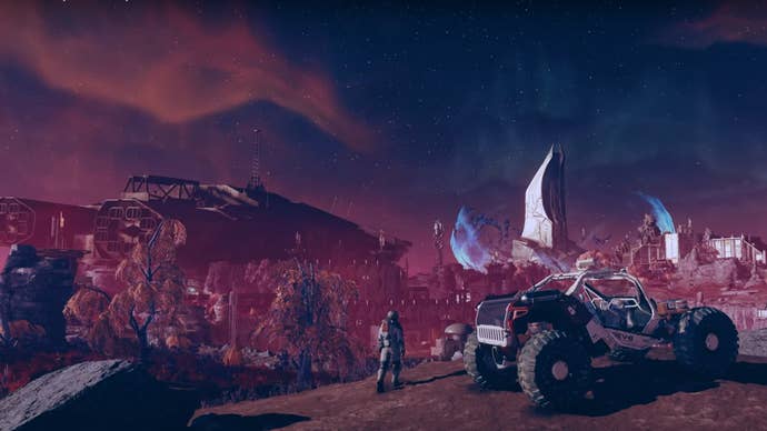 The player exploring the planet Va’ruun’kai in Starfield.