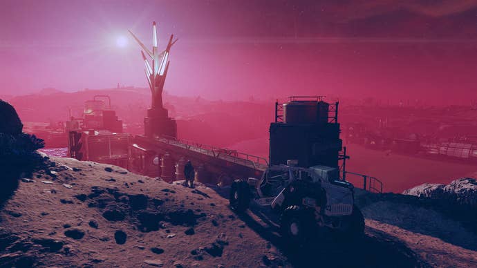 The dam from Starfield Shattered Space's Exhuming The Past quest.
