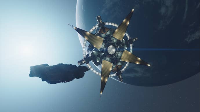 starfield ship approaching the eye