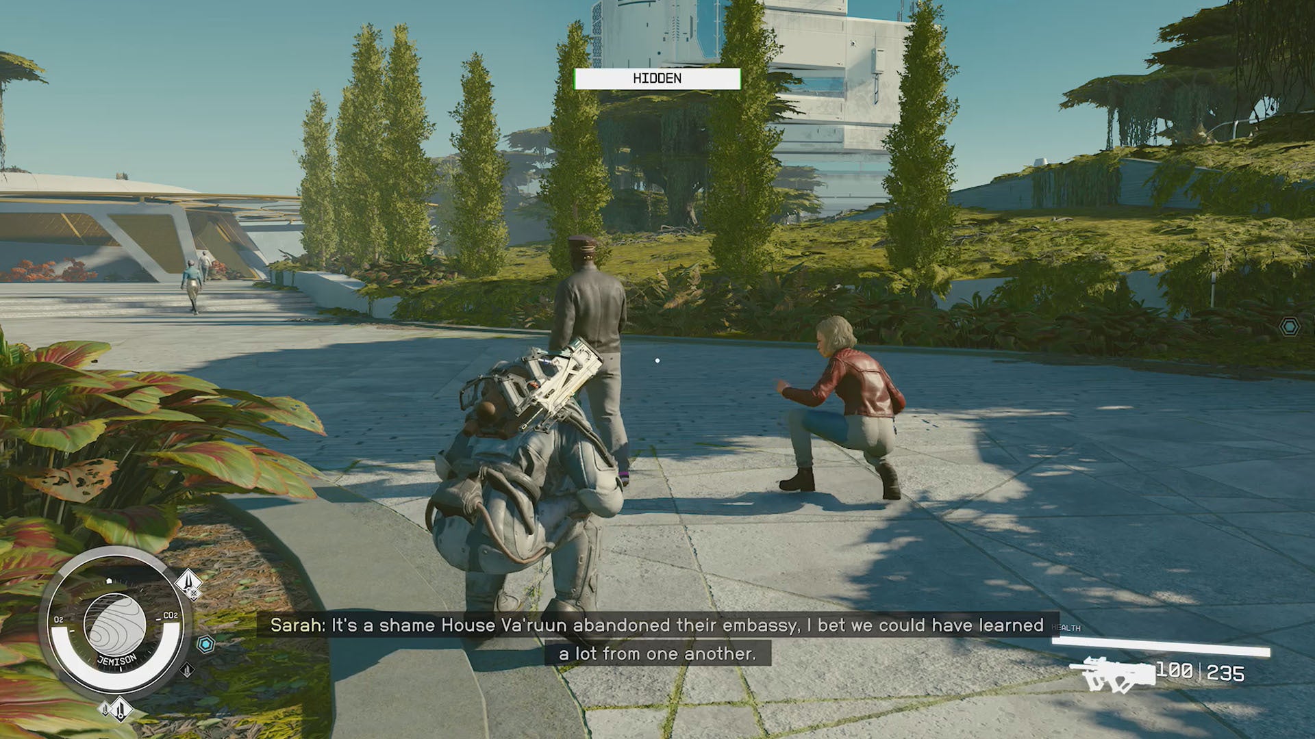 starfield sneaking up on target hidden level