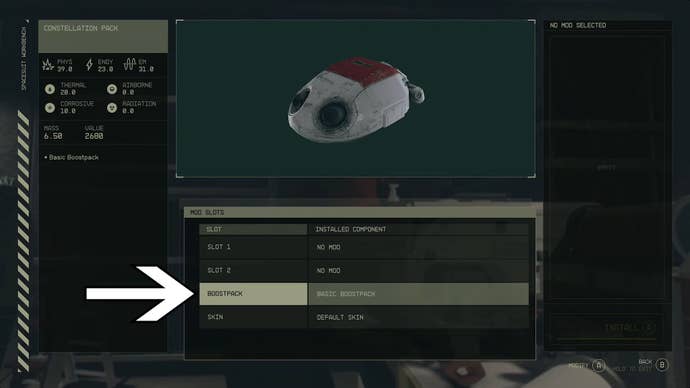starfield spacesuit workbench boostpack option