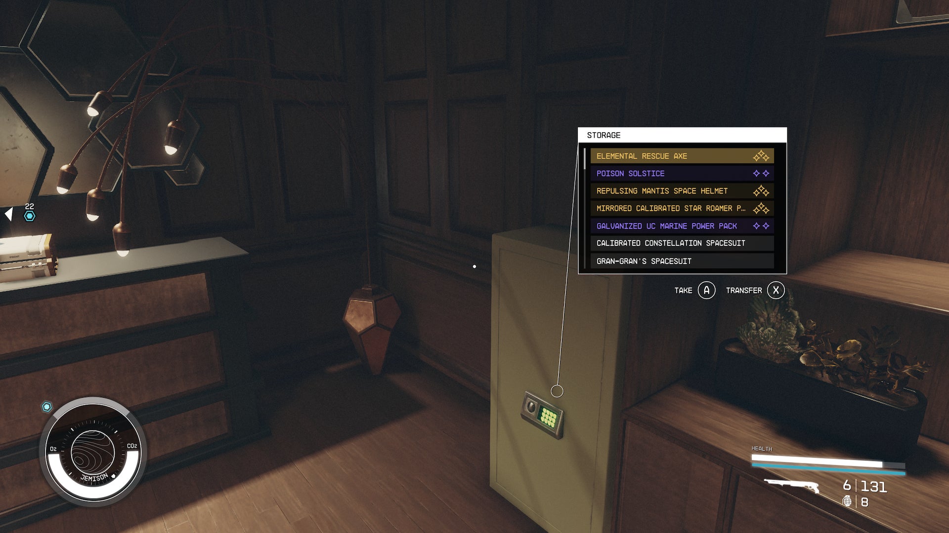 A full storage safe inside an opulent room in Starfield - 4