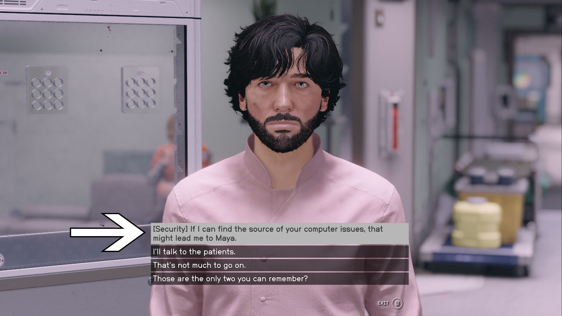 starfield surgical strike ari miller security option