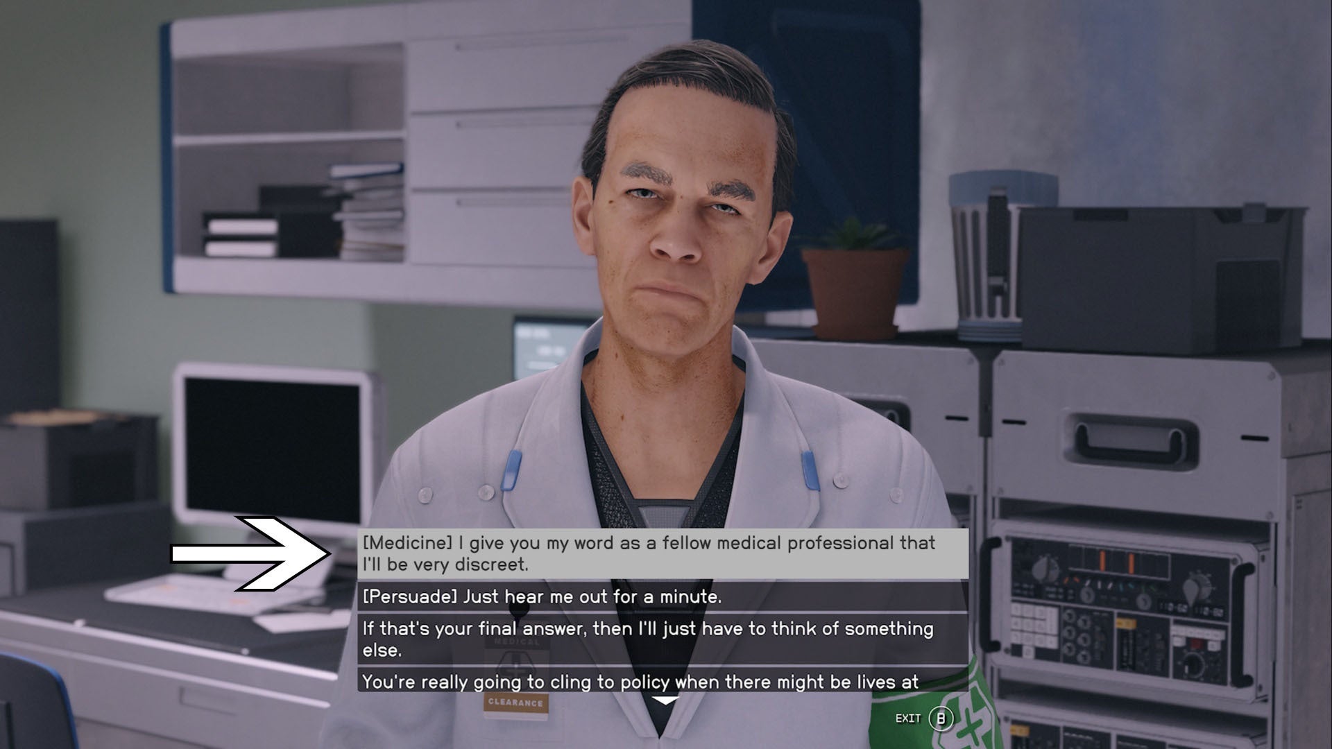 starfield surgical strike dr cassidy medicine option