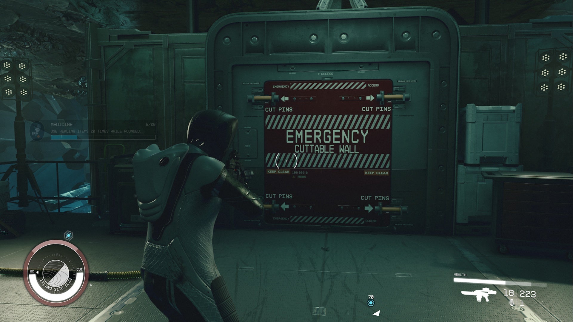 starfield surgical strike maya hiding place emergency cuttable door