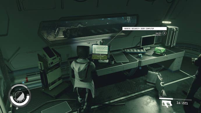 starfield surgical strike mining facility control door computer terminal