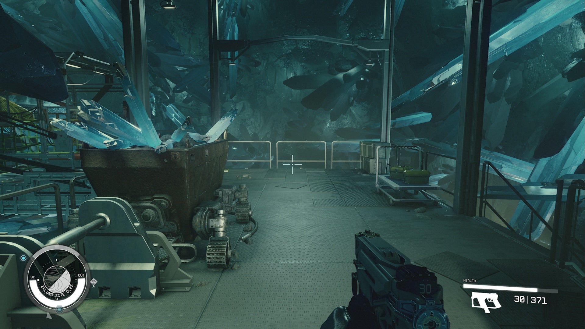 starfield surgical strike mining facility first elevator and stair area