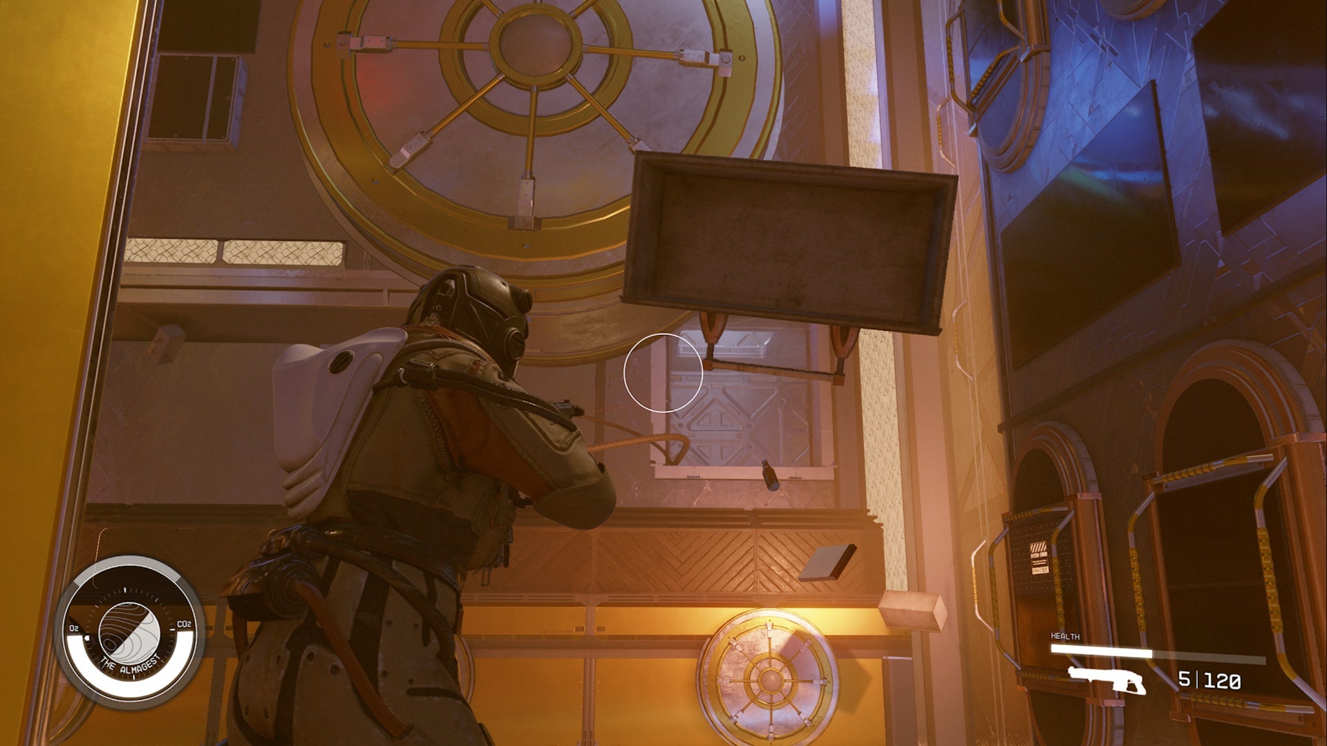 starfield the almagest jackpot vault small opening to the right of main door.