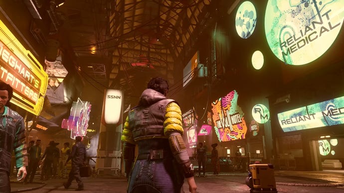 Starfield gameplay trailer screenshot of the player character