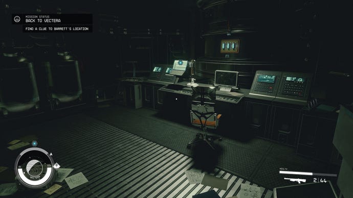The comms computer is now online revealing the location of Barrett and Heller in Starfield.