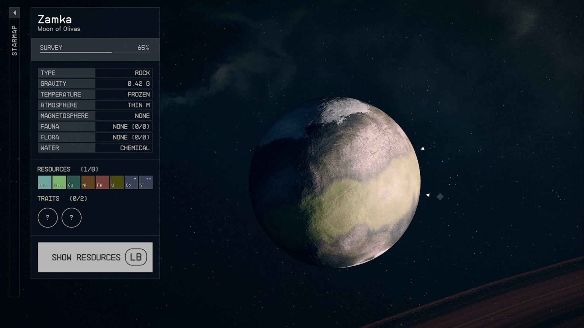 Starfield Zamka planet map