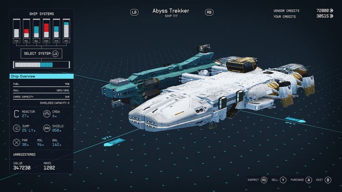 Among the Class C ships, Abyss Trekker is one of the best in Starfield