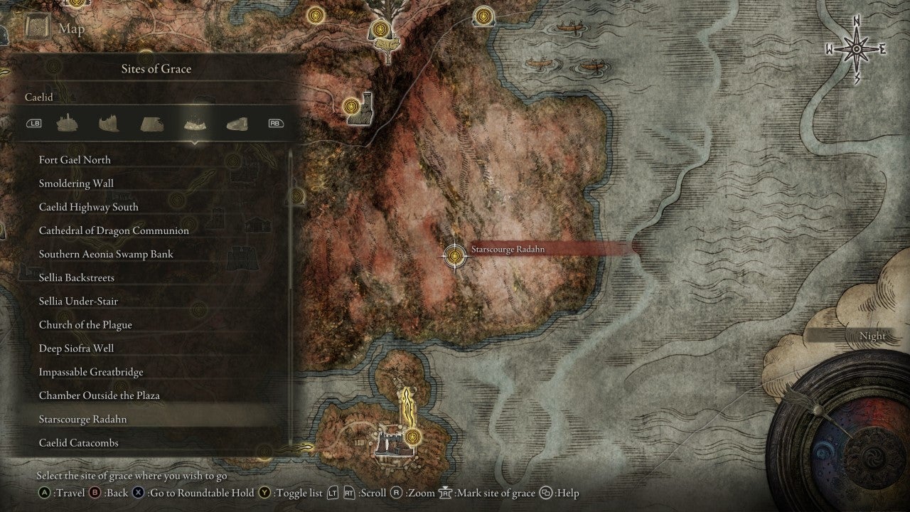 Starscourge Radahn Grace in Elden Ring