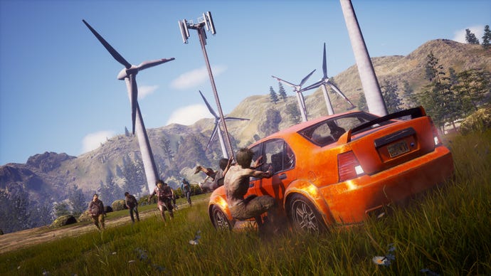 The zombie apocalypse in a State of Decay 2 screenshot.