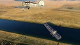 Statek blokujący Kanał Sueski dodany do Microsoft Flight Simulator