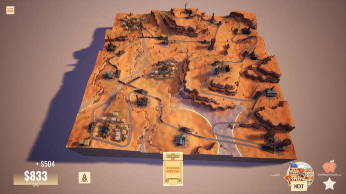 A completed desert level in Station To Station