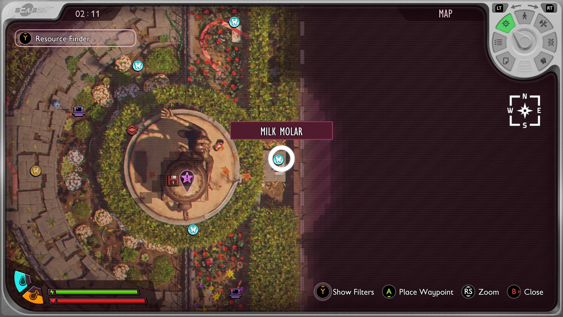 A map screenshot in Grounded 2 - 157