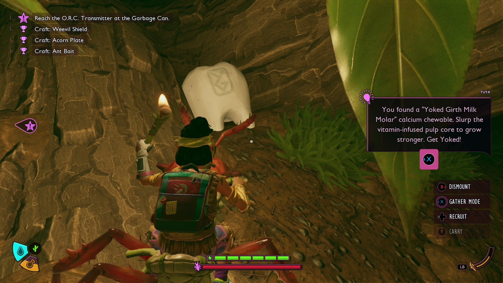 Searching for a Milk Molar in the Statue region of Grounded 2 - 150