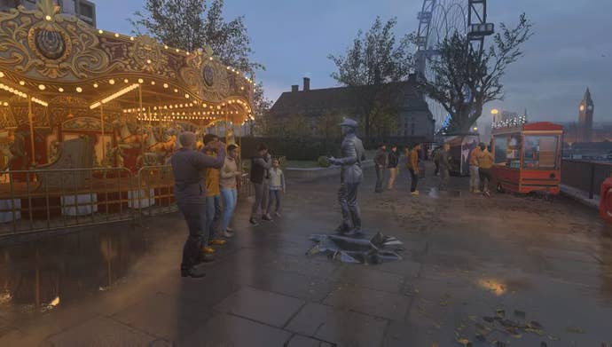 Modern Warfare 3 screenshot showing a human statue