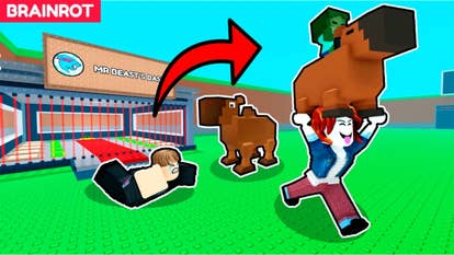 The header image of Steal a Capybara in Roblox.