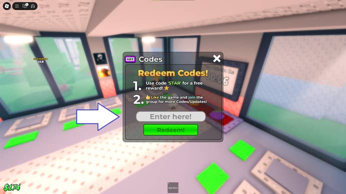 A screenshot of Steal an Anime in Roblox showing the game's codes screen.