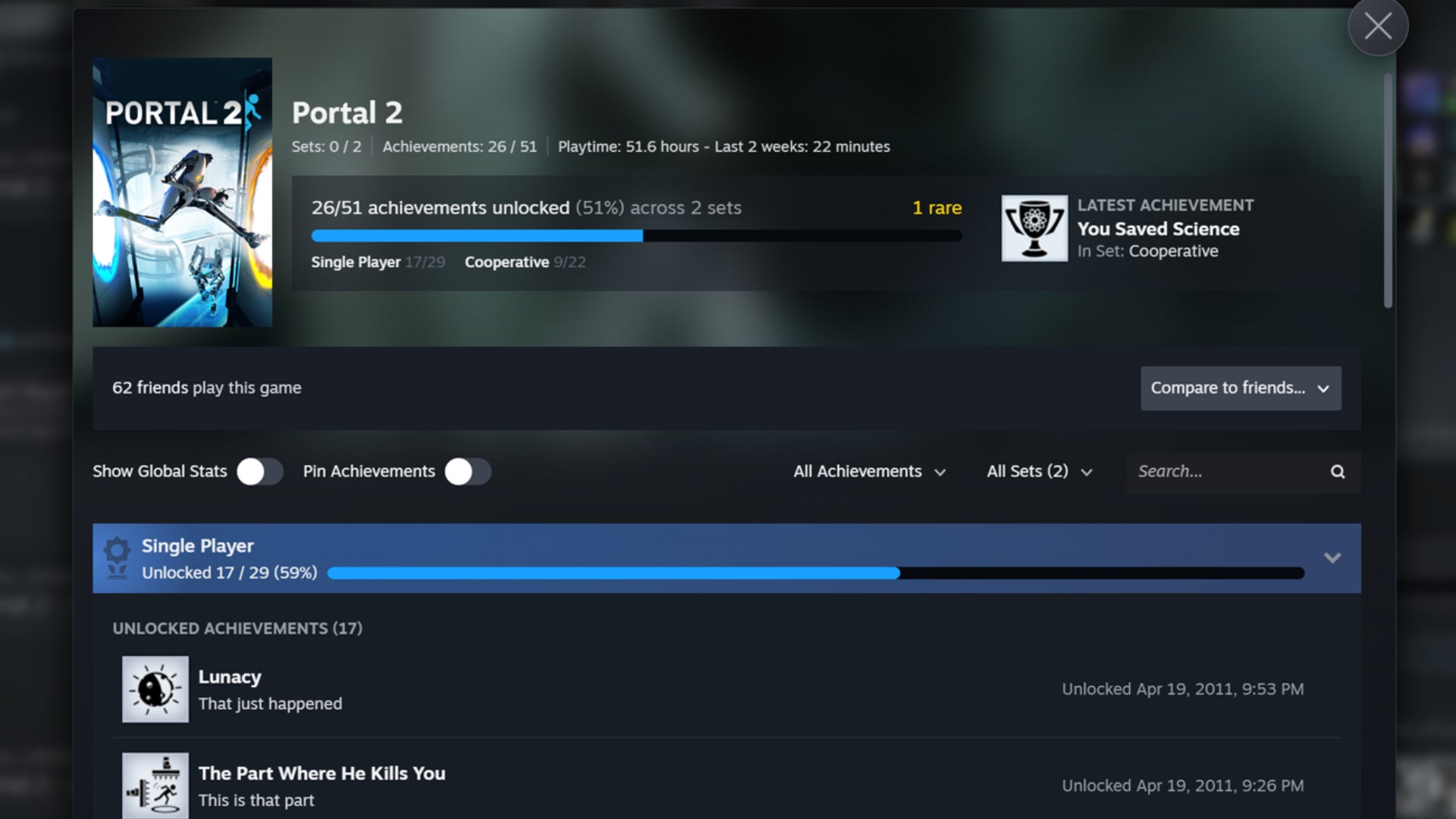 Valve roll out Steam Achievement Sets in beta, splitting up games’ perpetually growing trophy masses into DLC and season buckets