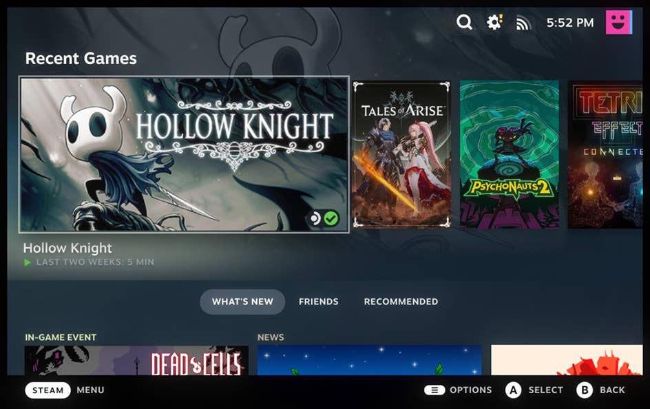 Steam s new Big Picture UI is now available for testing Rock