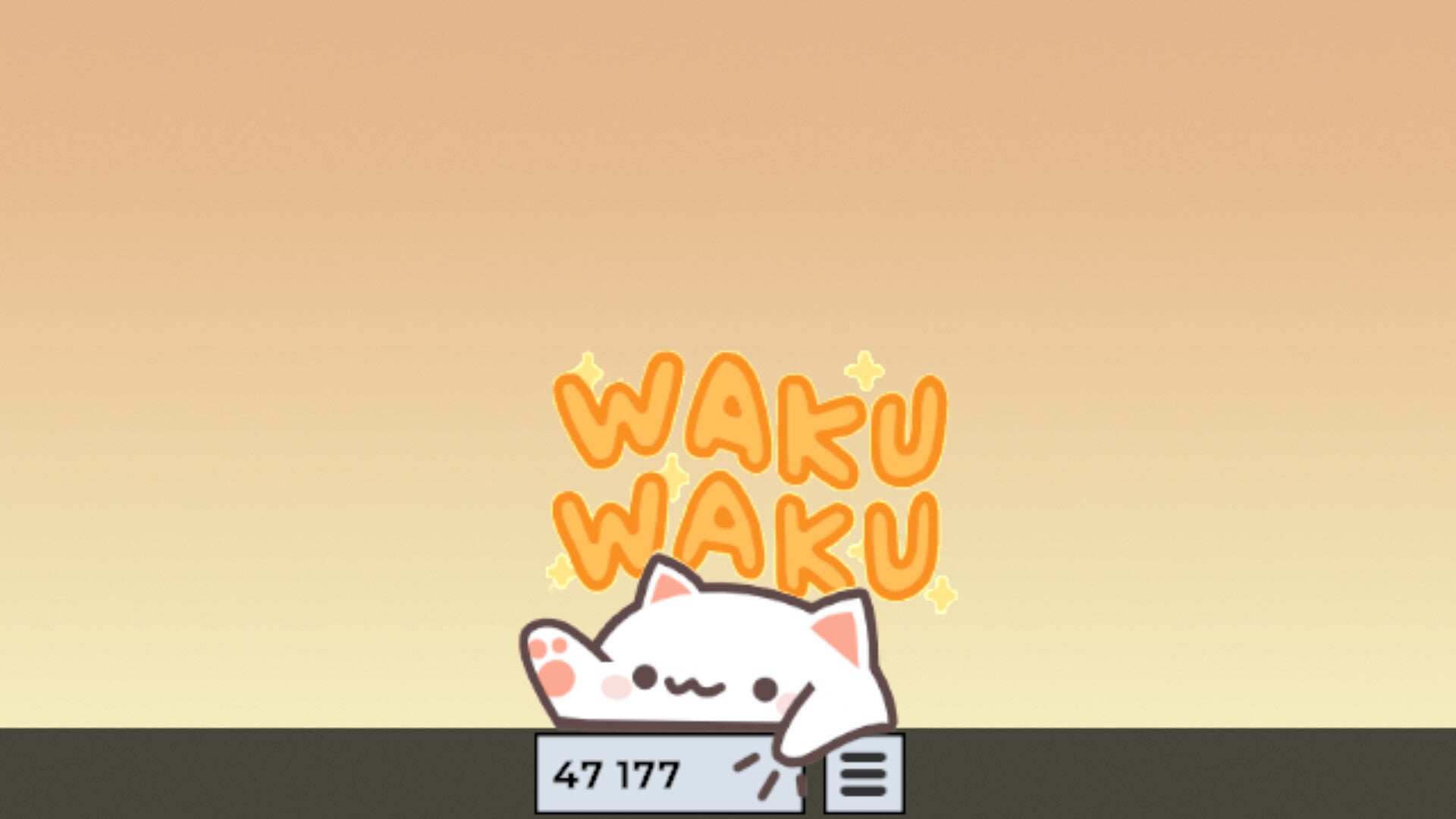 Bongo cat slapping numbers in the Bongo Cat clicker game. - 1