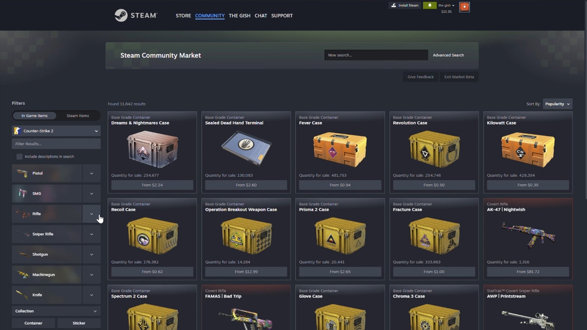 Valve's next Steam UI target is the Community Market, with more details and, yes, a wider layout