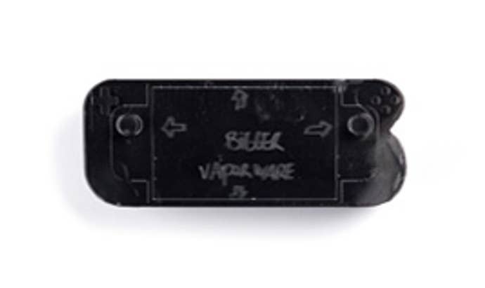 A Steam Deck prototype on a white background.