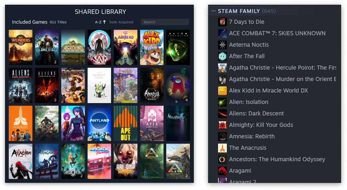 Sus Steam Library Valve actualiza sus políticas de préstamo familiar e introduce nuevas ...