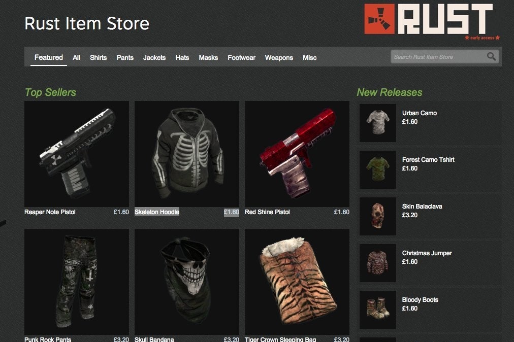 Steam rust store new arrivals