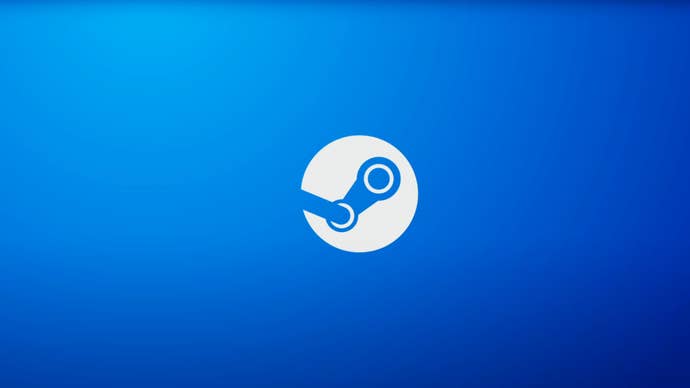 The Steam logo against a bluish background.