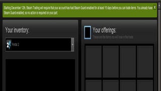Steam Guard to be enforced for Steam Trading from December 12th