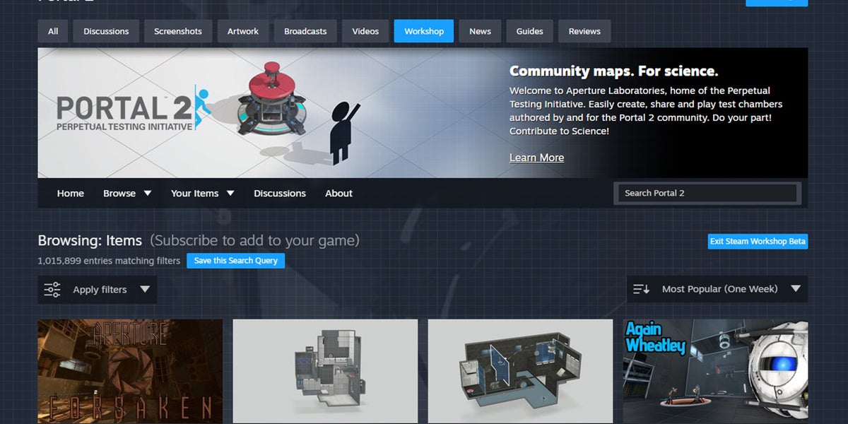 The widening of Steam continues with another UI beta this time for the mod hotspot Workshop