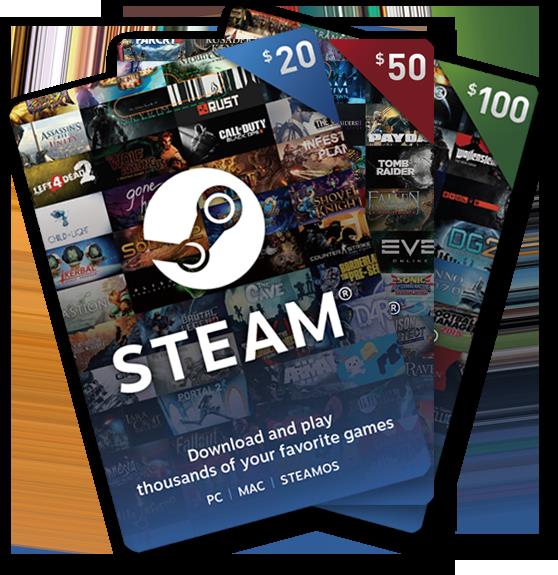 Steam digital on sale gift card