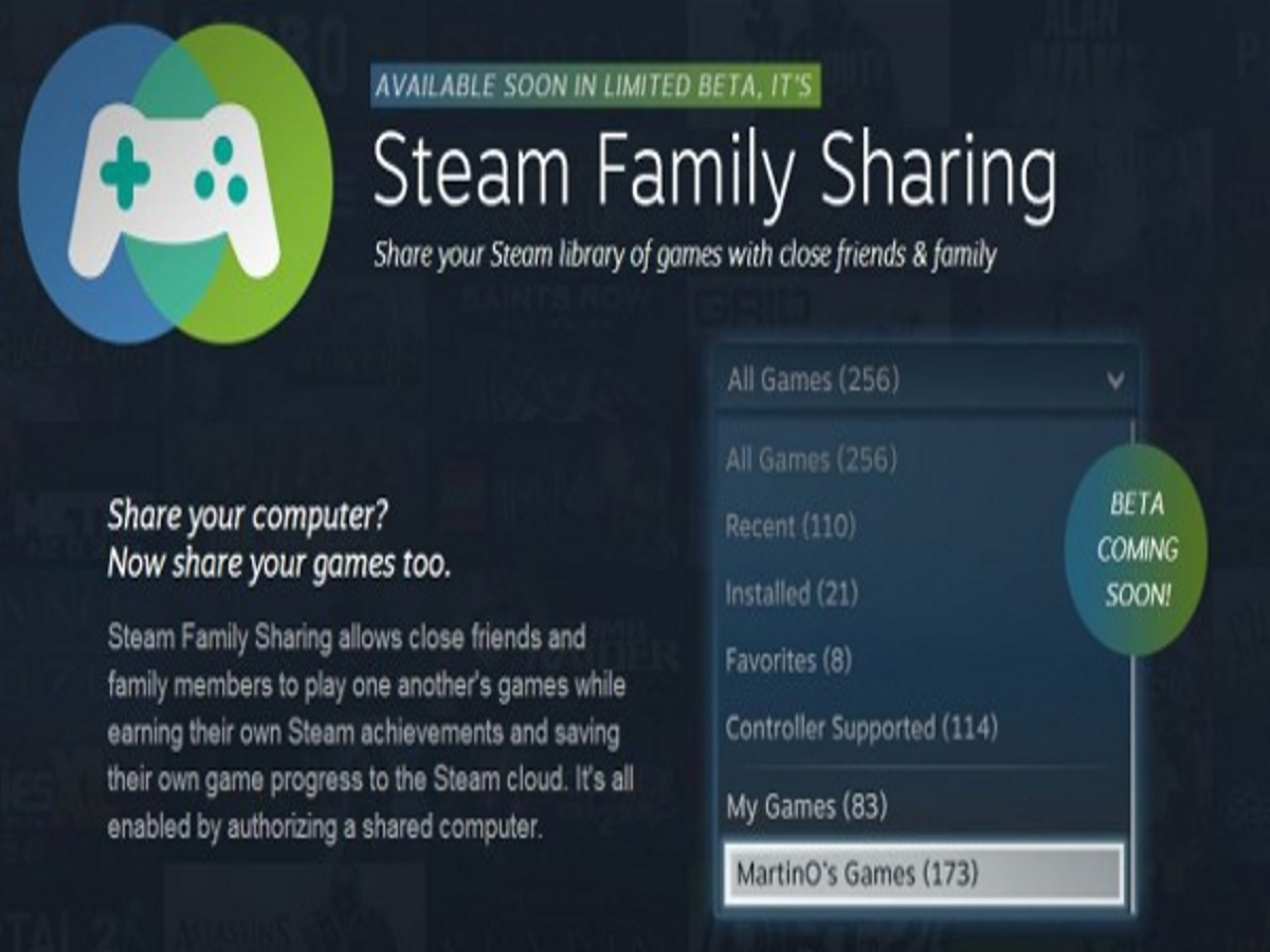 Steam Adding Option To Share And Borrow Games