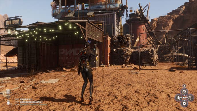 stellar bblade eve facing steps up right side of scrap plains villa